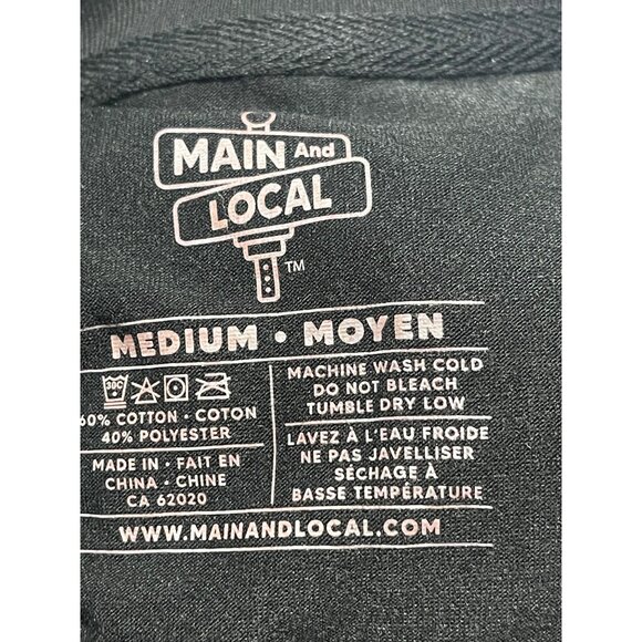 Life Is Gourd Halloween Pumpkin Graphic T-Shirt Black Womens M Main And Local - Picture 5 of 5